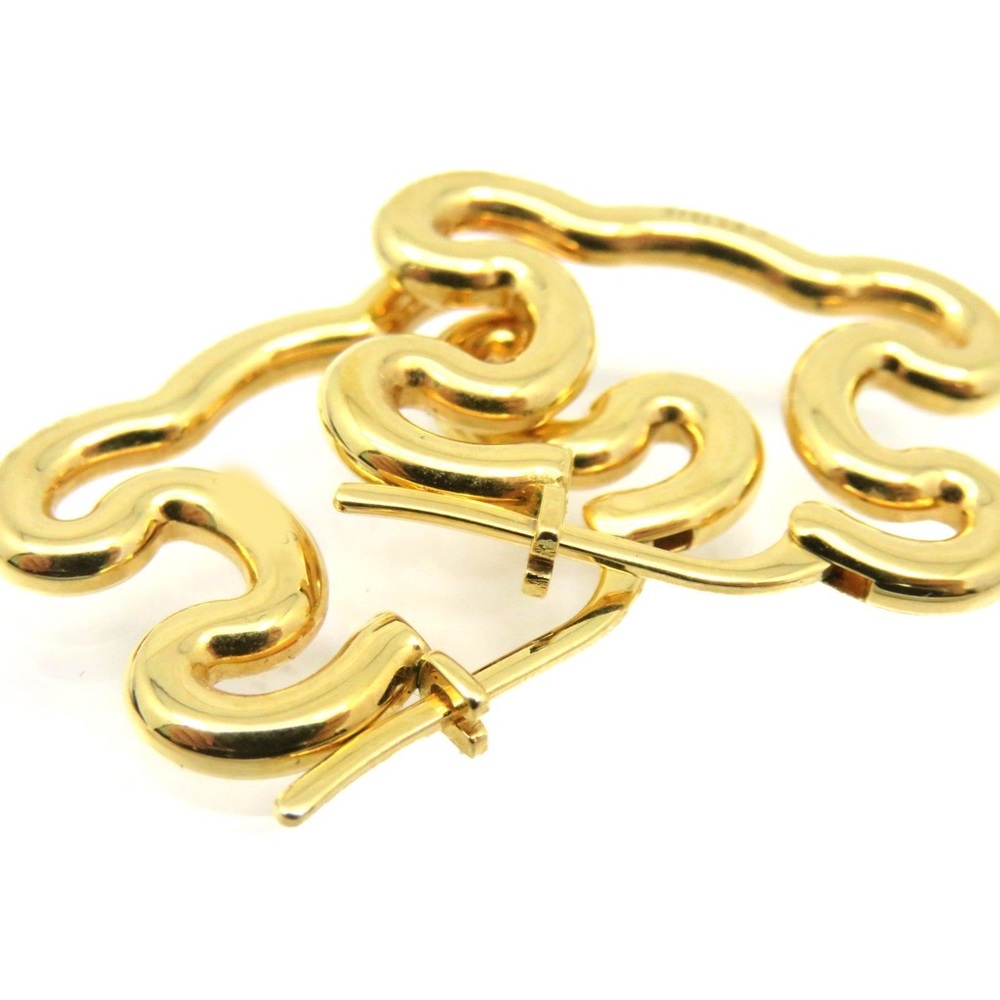 Celine Macadam Logo Gold Earrings Pair With Pouch and Box - Picture 9 of 9